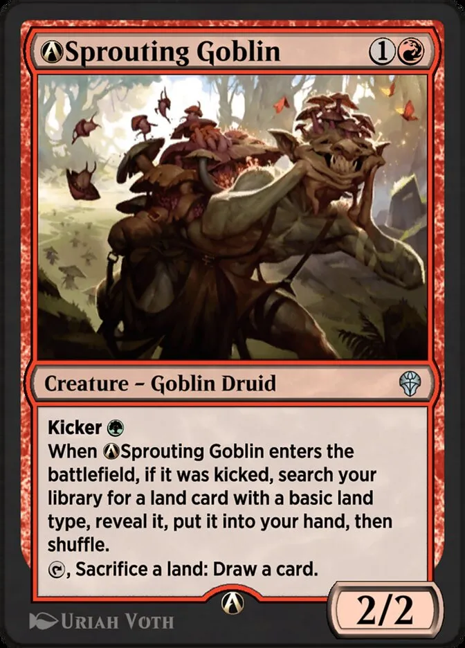 2022 Dominaria United A-Sprouting Goblin uncommon #A-145 uncommon card image