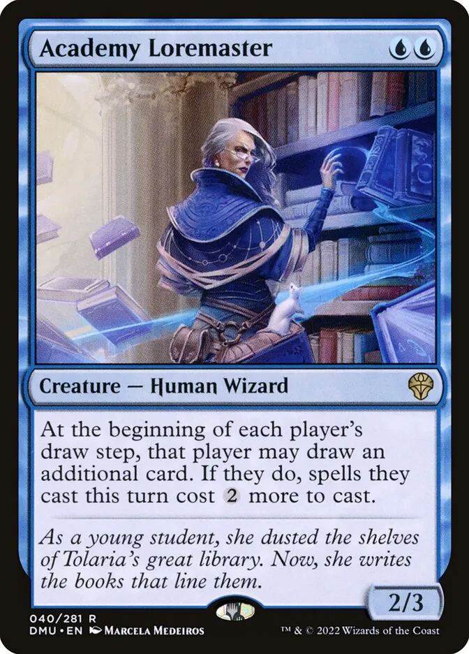 2022 Dominaria United Academy Loremaster #40 rare card image