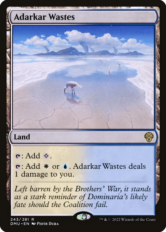 2022 Dominaria United Adarkar Wastes #243 rare card image