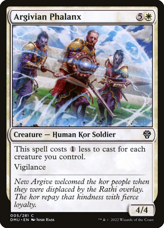 2022 Dominaria United Argivian Phalanx common #5 common card image