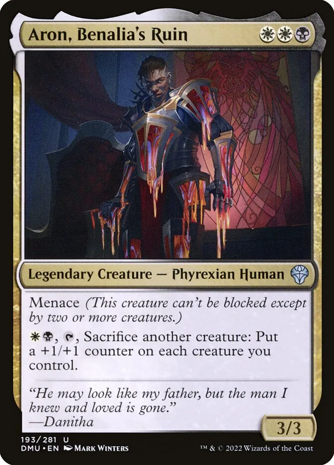 2022 Dominaria United Aron, Benalia's Ruin #193 uncommon card image