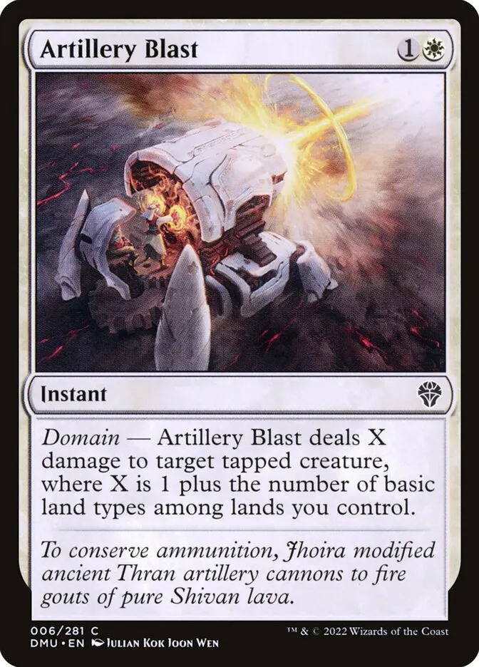 2022 Dominaria United Artillery Blast common #6 common card image