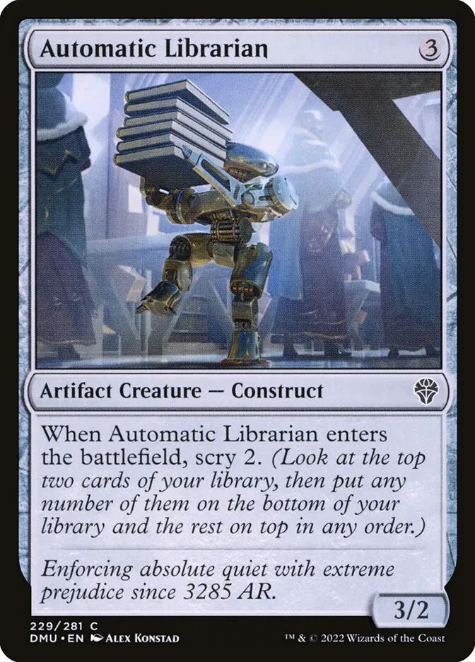 2022 Dominaria United Automatic Librarian #229 common card image