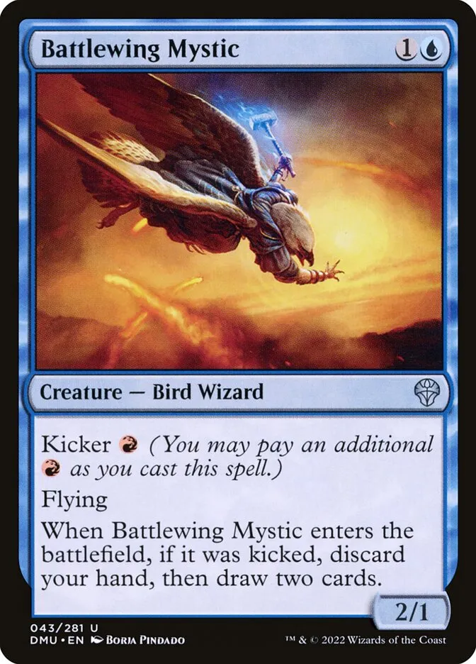 2022 Dominaria United Battlewing Mystic #43 uncommon card image