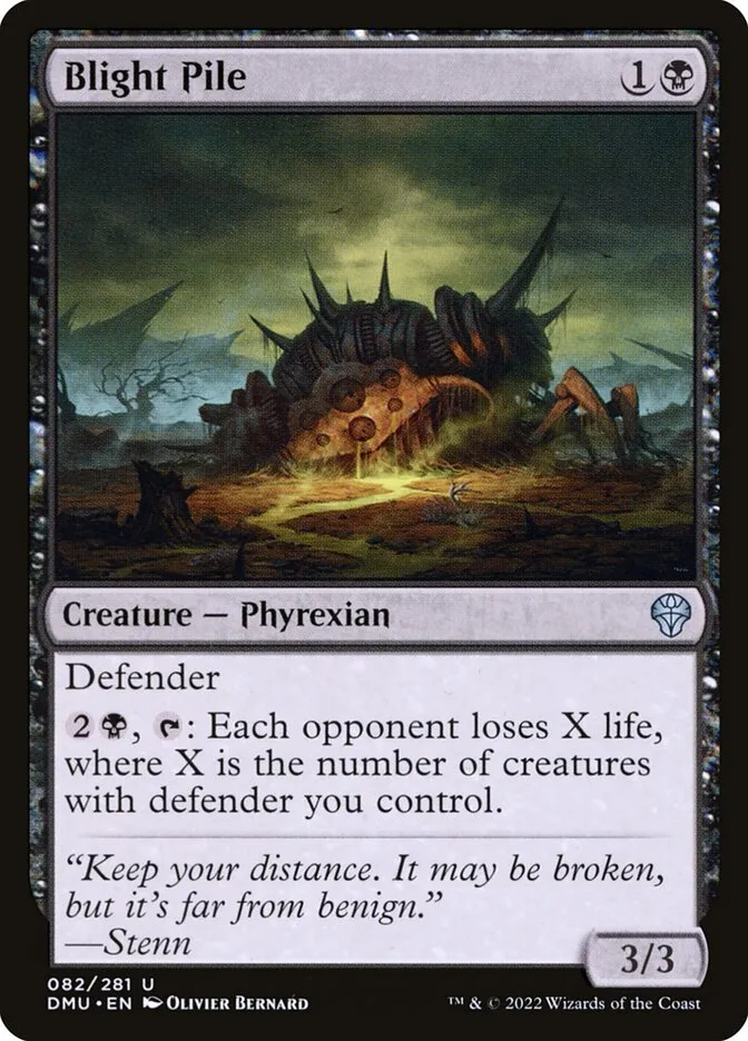 2022 Dominaria United Blight Pile #82 uncommon card image