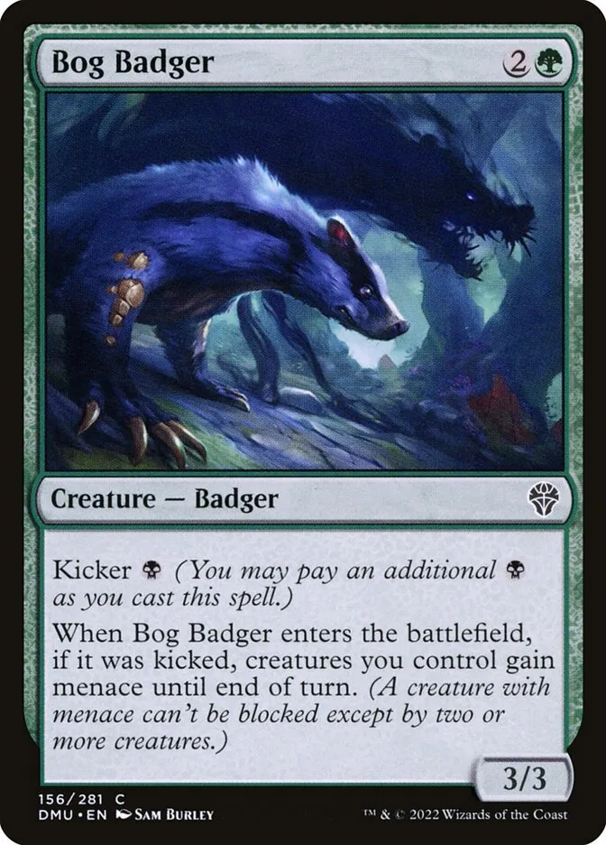 2022 Dominaria United Bog Badger #156 common card image