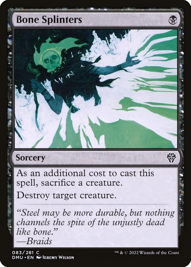 2022 Dominaria United Bone Splinters #83 common card image