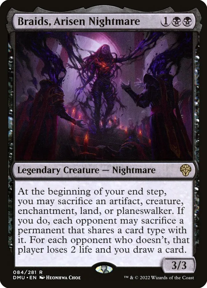 2022 Dominaria United Braids, Arisen Nightmare #84 rare card image