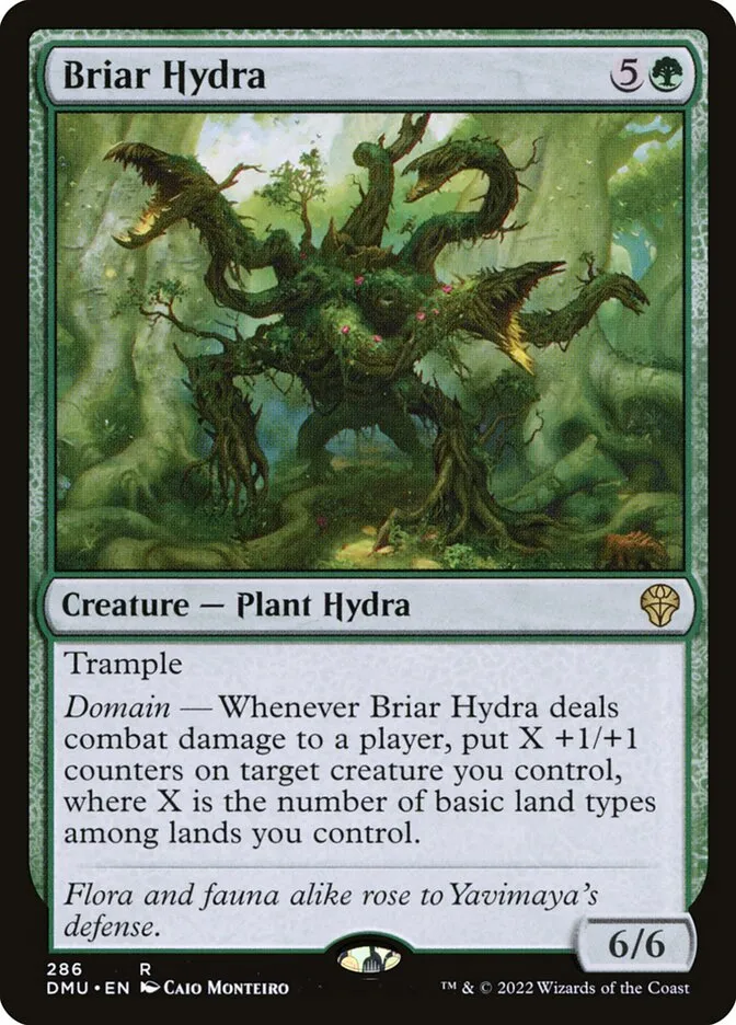 2022 Dominaria United Briar Hydra #286 rare card image