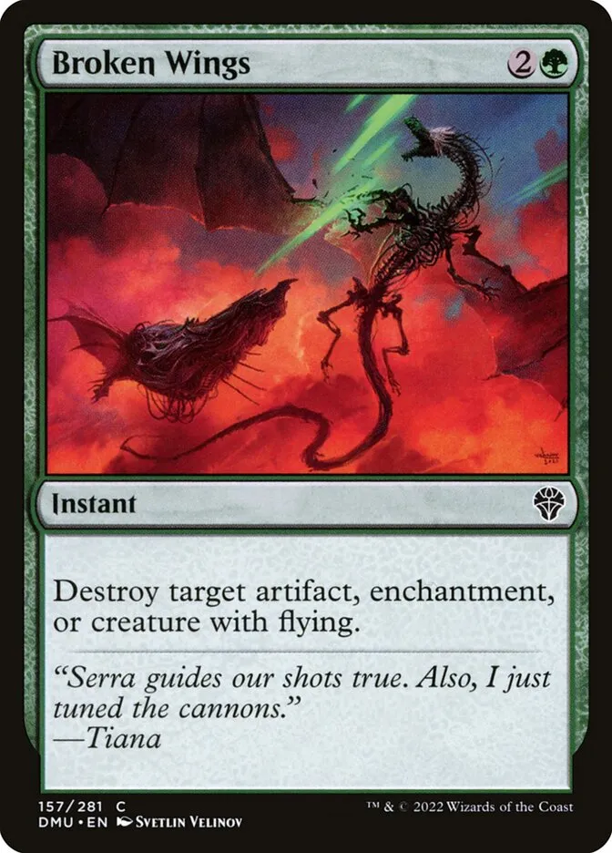 2022 Dominaria United Broken Wings #157 common card image
