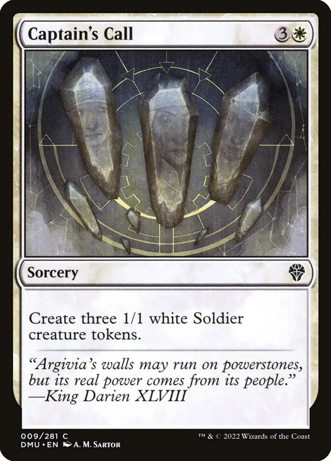 2022 Dominaria United Captain's Call common #9 common card image