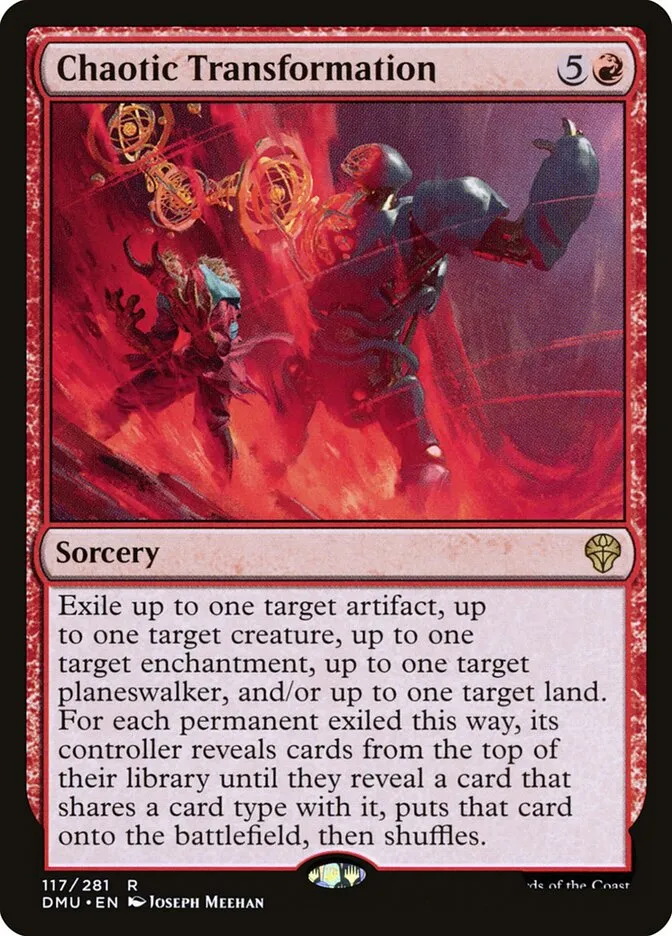 2022 Dominaria United Chaotic Transformation #117 rare card image