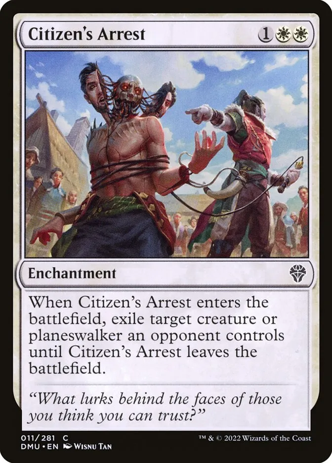 2022 Dominaria United Citizen's Arrest common #11 common card image