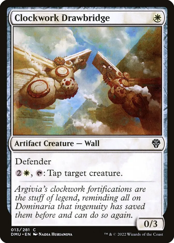 2022 Dominaria United Clockwork Drawbridge common #13 common card image