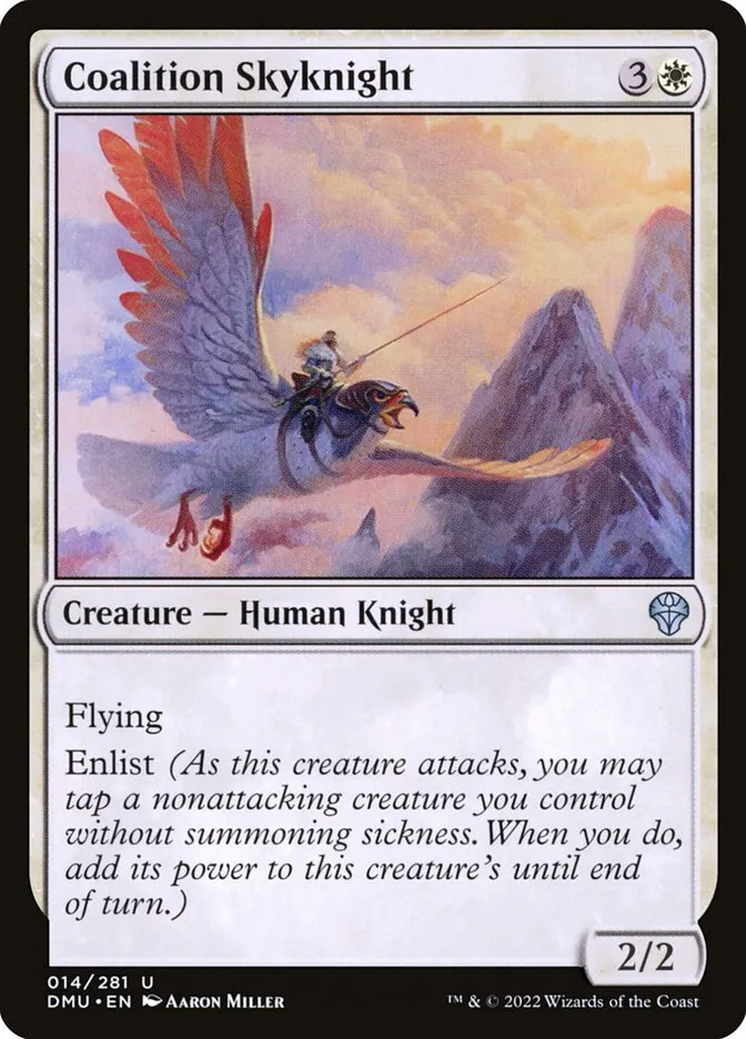 2022 Dominaria United Coalition Skyknight uncommon #14 uncommon card image