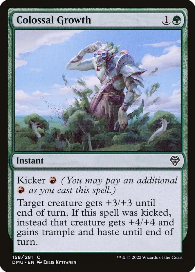 2022 Dominaria United Colossal Growth #158 common card image