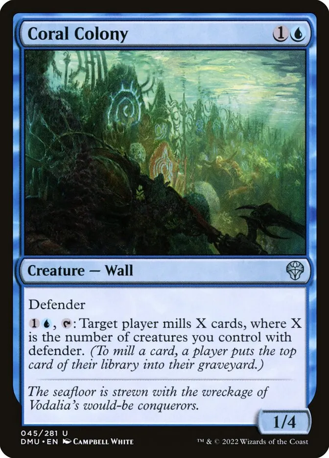 2022 Dominaria United Coral Colony #45 uncommon card image