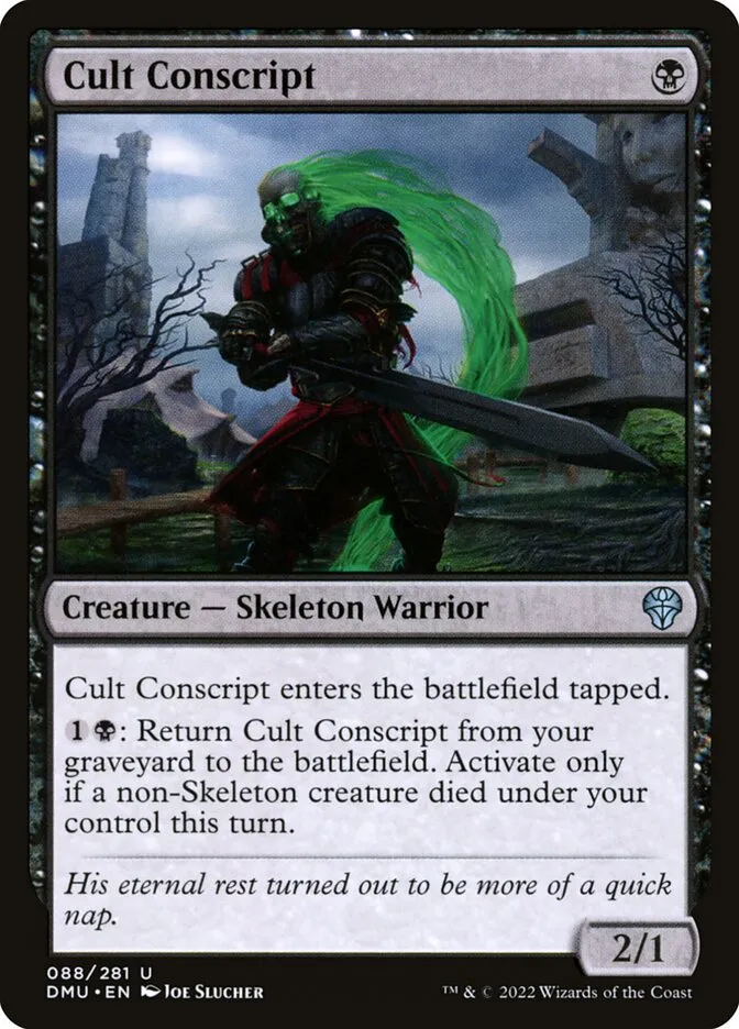 2022 Dominaria United Cult Conscript uncommon #88 uncommon card image