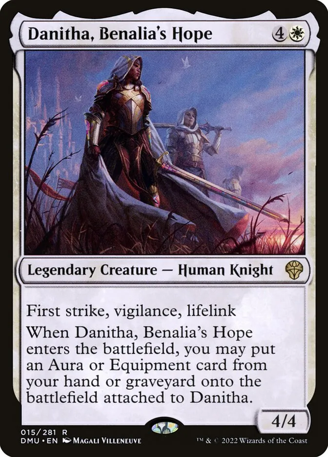2022 Dominaria United Danitha, Benalia's Hope rare #15 rare card image