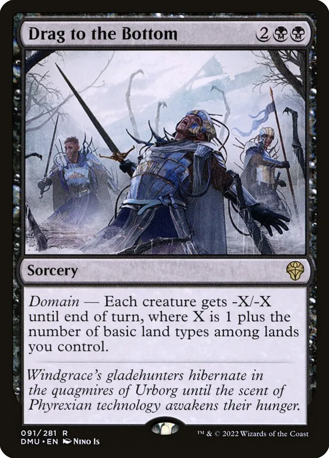 2022 Dominaria United Drag to the Bottom #91 rare card image