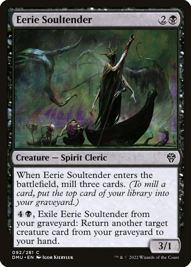2022 Dominaria United Eerie Soultender #92 common card image