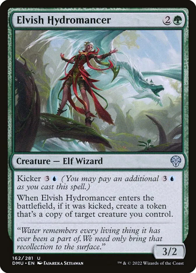 2022 Dominaria United Elvish Hydromancer #162 uncommon card image
