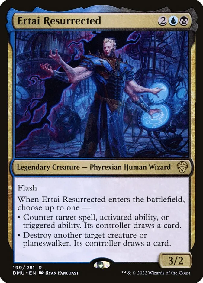 2022 Dominaria United Ertai Resurrected #199 rare card image