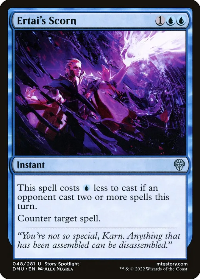 2022 Dominaria United Ertai's Scorn #48 uncommon card image