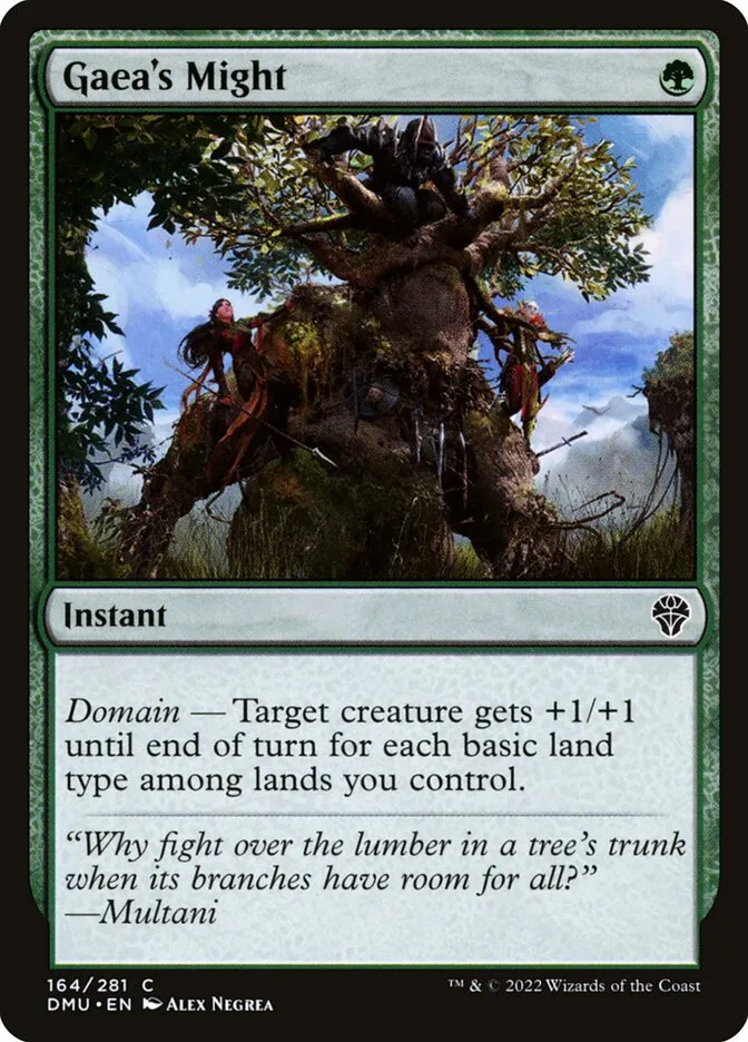 2022 Dominaria United Gaea's Might #164 common card image