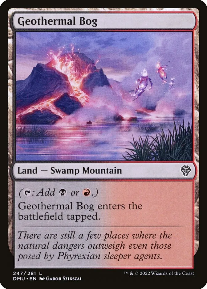 2022 Dominaria United Geothermal Bog #247 common card image