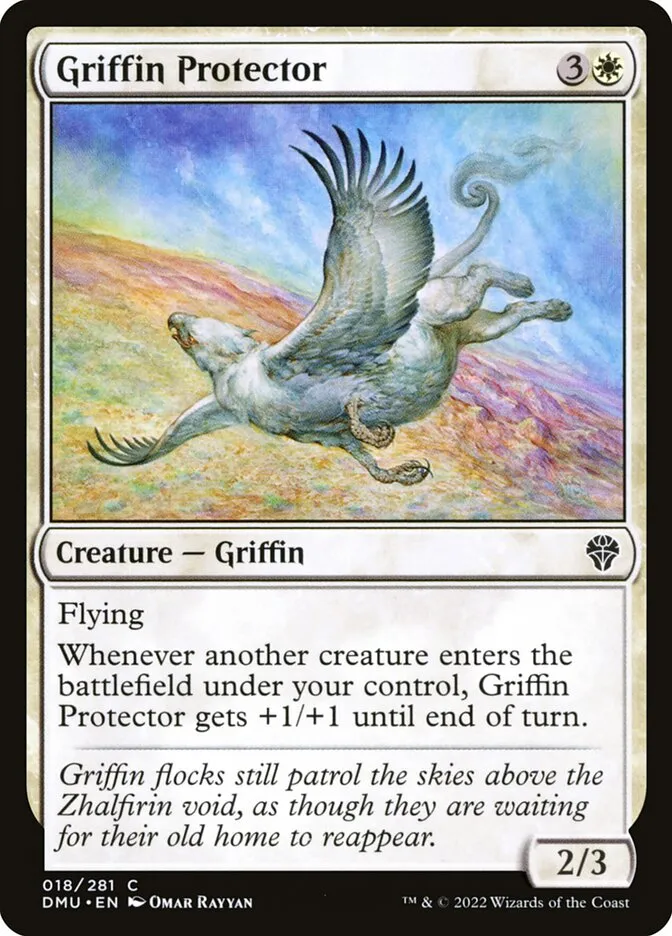 2022 Dominaria United Griffin Protector #18 common card image