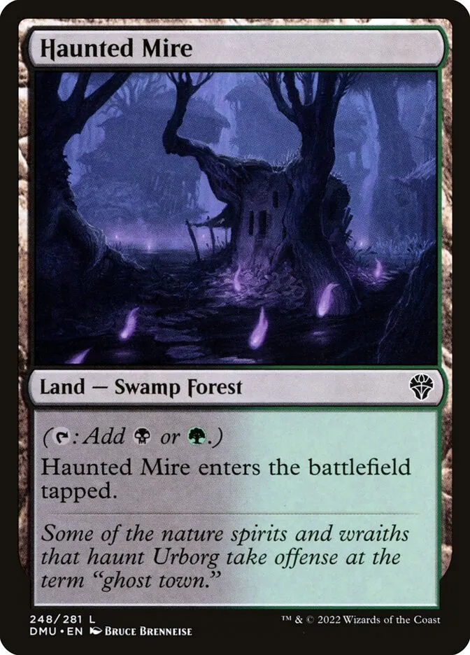 2022 Dominaria United Haunted Mire #248 common card image