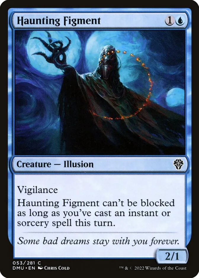 2022 Dominaria United Haunting Figment #53 common card image