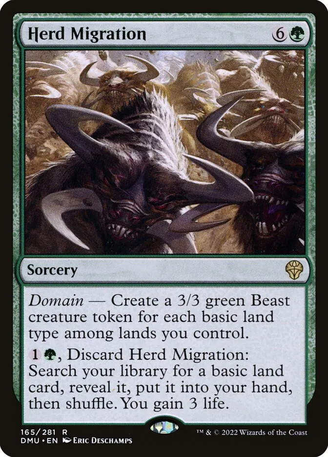 2022 Dominaria United Herd Migration #165 rare card image