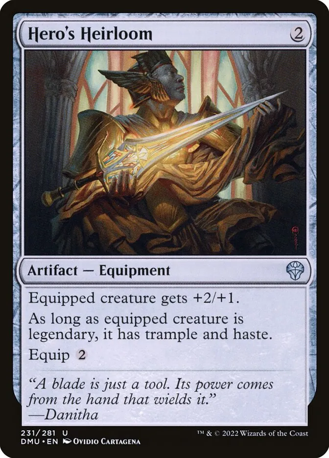 2022 Dominaria United Hero's Heirloom #231 uncommon card image