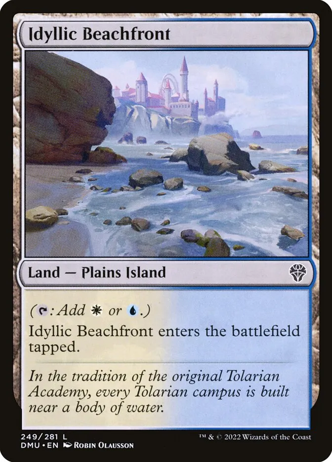 2022 Dominaria United Idyllic Beachfront #249 common card image