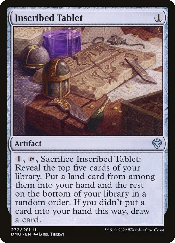 2022 Dominaria United Inscribed Tablet #232 uncommon card image