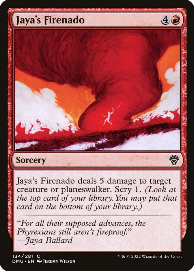 2022 Dominaria United Jaya's Firenado #134 common card image
