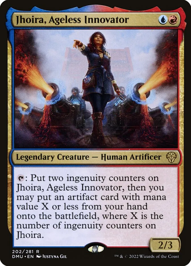 2022 Dominaria United Jhoira, Ageless Innovator #202 rare card image