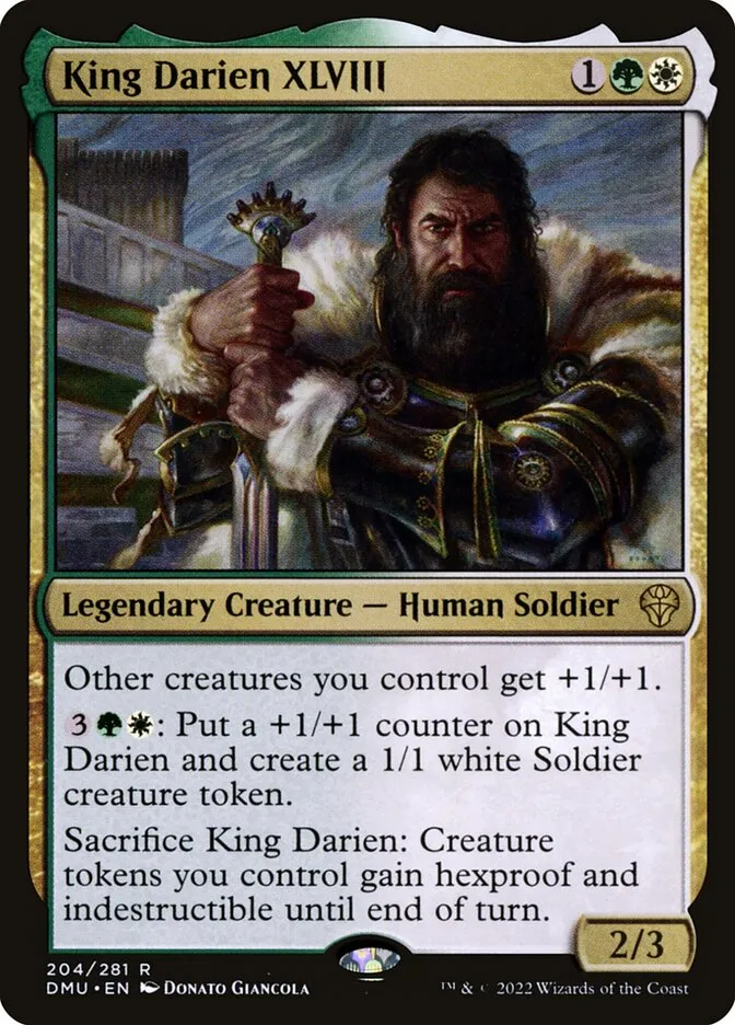 2022 Dominaria United King Darien XLVIII #204 rare card image