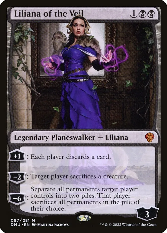 2022 Dominaria United Liliana of the Veil #97 mythic card image