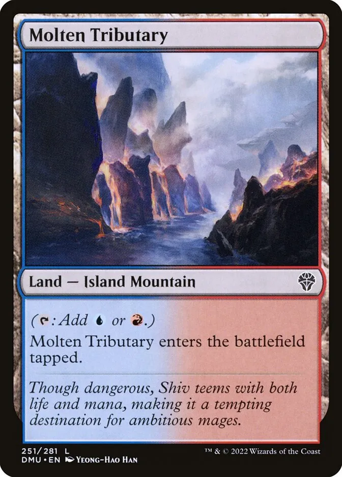 2022 Dominaria United Molten Tributary #251 common card image