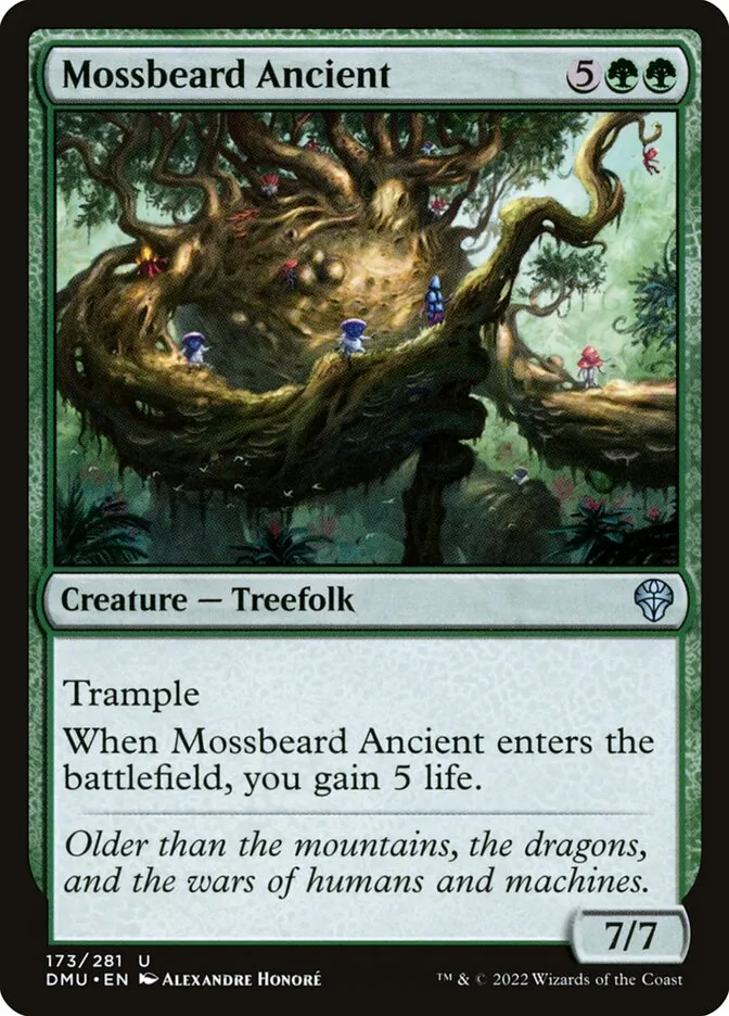 2022 Dominaria United Mossbeard Ancient #173 uncommon card image