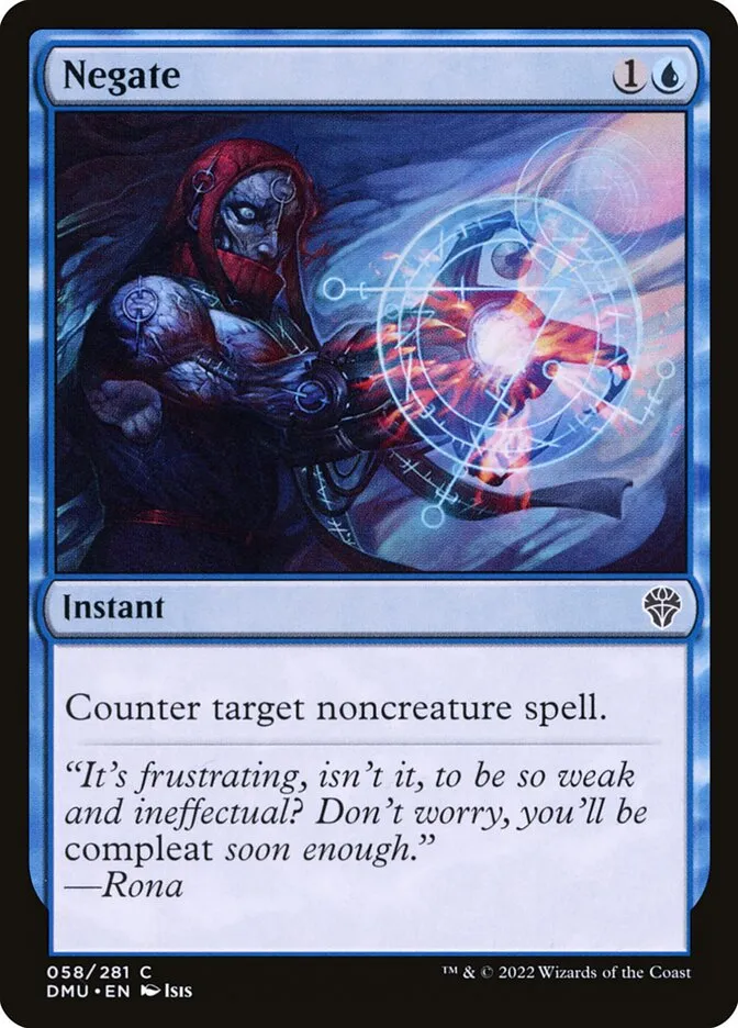 2022 Dominaria United Negate #58 common card image