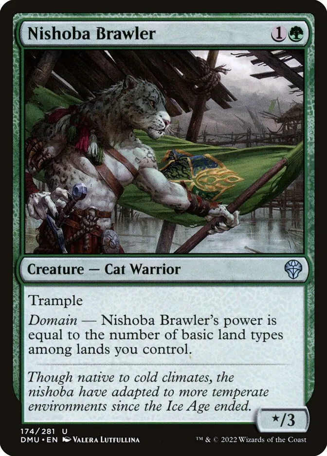 2022 Dominaria United Nishoba Brawler #174 uncommon card image