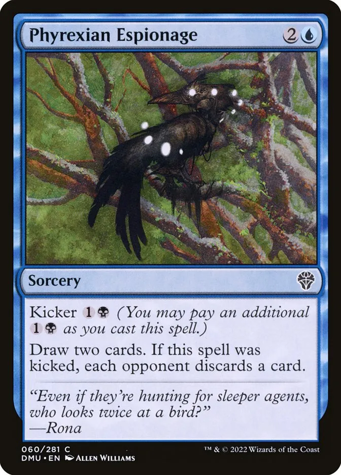 2022 Dominaria United Phyrexian Espionage #60 common card image