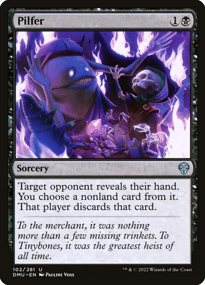 2022 Dominaria United Pilfer #102 uncommon card image