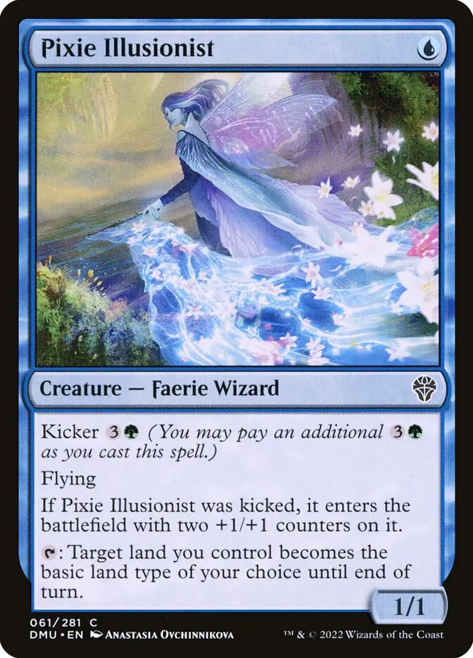 2022 Dominaria United Pixie Illusionist common #61 common card image