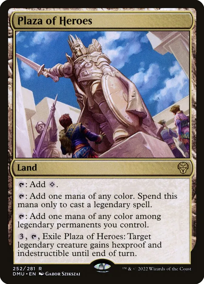 2022 Dominaria United Plaza of Heroes #252 rare card image