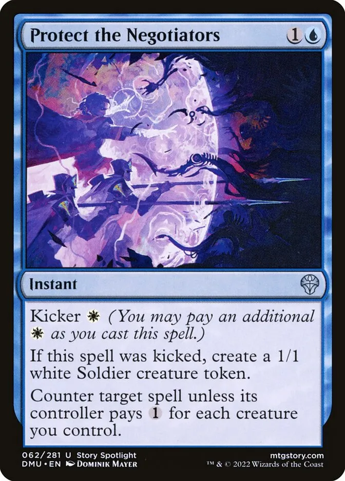 2022 Dominaria United Protect the Negotiators #62 uncommon card image